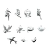 40pcs/lot Charms Bird Antique Silver Color Cute Bird Charms Jewelry Findings Diy Small Bird Charms Wholesale ► Photo 2/2