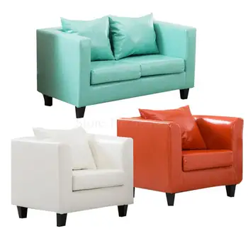 

Fabric single sofa chair European small apartment hotel cafe Internet cafe card seat PU sofa