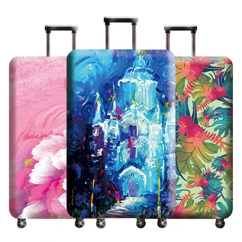 

Art Pattern Design Suitcase Dustproof Protective Cover Thick Trolley Baggage Luggage Elastic Dust Protection Travel Accessories