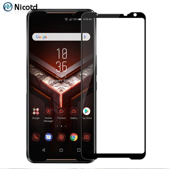 Перейти на Алиэкспресс и купить Полное закаленное стекло для Asus Rog Phone II 2 ZS660KL Защита экрана для Asus Rog Phone ZS600KL защита экрана полный клей