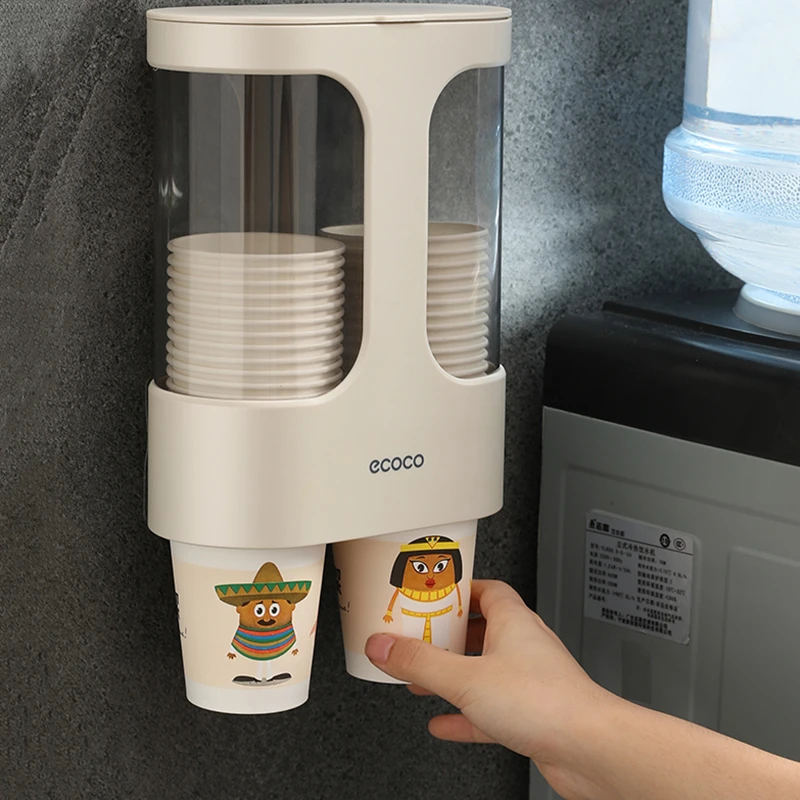 Water Dispenser Cup Holder Disposable Automatic Storage Rack 非売品