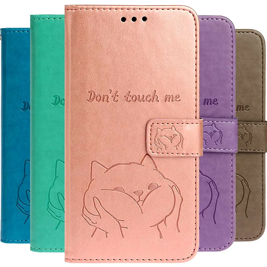 3D Shiba Inu Leather Flip Case For Huawei Nova 5 5i Mate 30 P30 P20 Lite 2019 Pro Honor 10 Phone Wallet Funda | Мобильные телефоны
