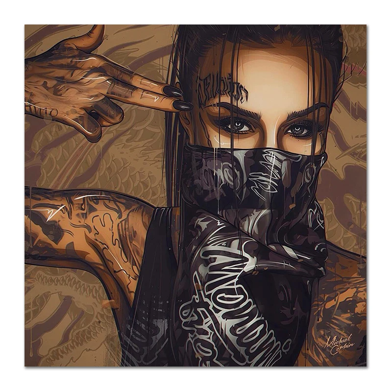 Современная живопись холст плакаты с живописью и печати настенные картины в простом стиле для гостиной, спальни, столовой Декор холст без рамки принты - Цвет: AA62