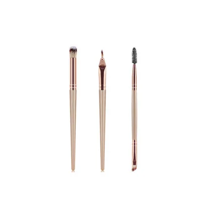3pcs 15 шт./компл. Профессиональные кисти для макияжа консилер Тени Карандаш для глаз карандаш для бровей с ресницами, губами Косметическая кисть для растушевки набор инструментов для макияжа - Handle Color: 3pcs