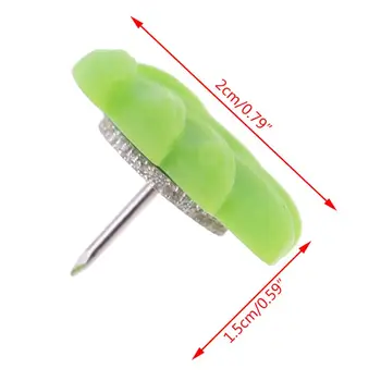 

20pcs/set Plastic+Metal Thumbtacks Map Pin Pushpin Cork Board For Art Photo Mess M0XB