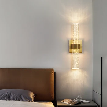 Modern Transparent Gold LED Wall Lamp 2