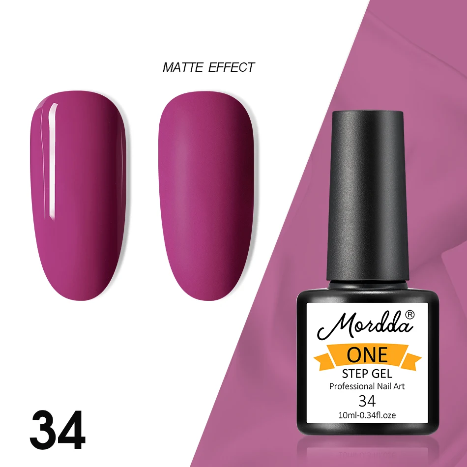 MORDDA гель лак для маникюра Гель-лак one step стойкий Гель-лак для ногтей Лаки био-Гели Soak Off Гибридный живопись гель для ногтей маникюр набор инструментов для самостоятельного - Цвет: 34