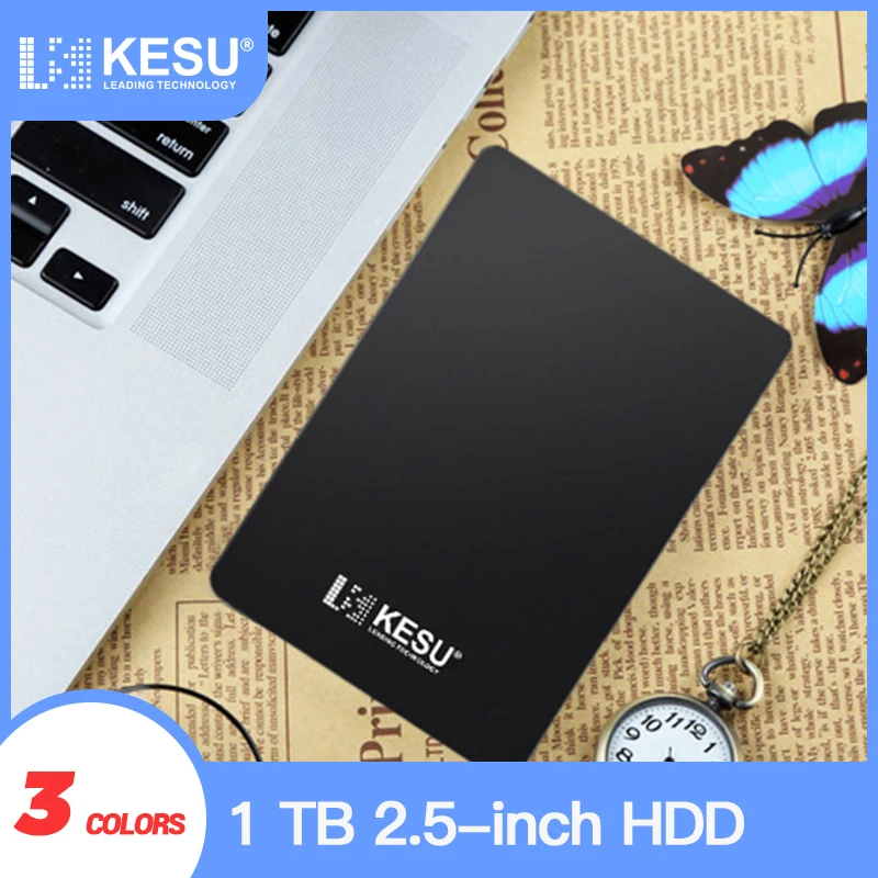 Внешний жесткий диск KESU 2 5 дюйма 1 ТБ USB 3 0 HDD портативный внешний HD для ПК Mac