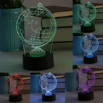 

Novelty Illusion Night Creative 3D LED Night Lights 3D LED Lamp Colorful Light Home Decor KIDS Gift Desk Lamps USB Christmas