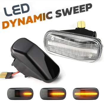 

2Pcs Dynamic LED Side Marker Light Turn Signal Blinker Lamp For City Jazz Fit HRV Stream S2000 AP1 AP2 Integra DC5 Civic Accord