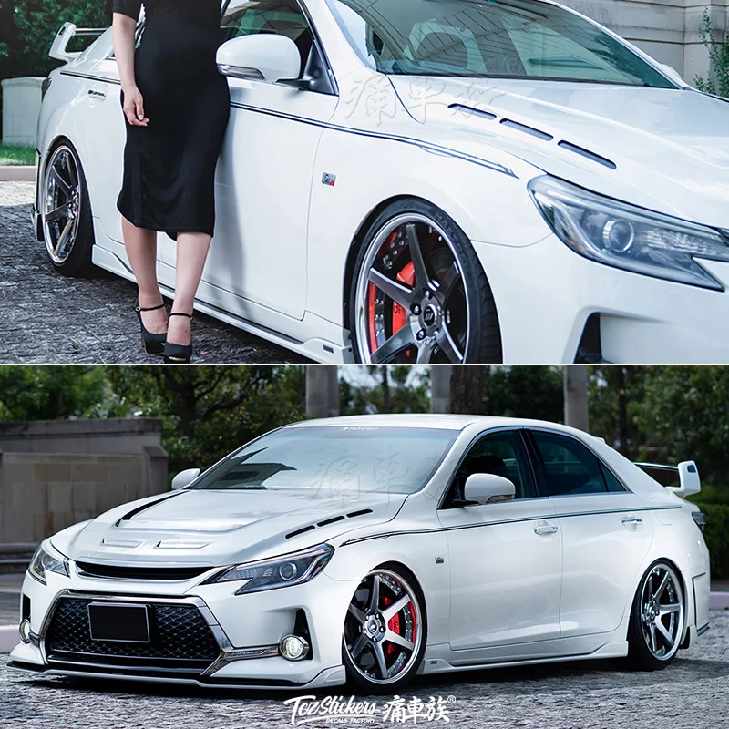 

Car stickers FOR Toyota MARK X decoration modified body waistline car stickers jewelry color strips