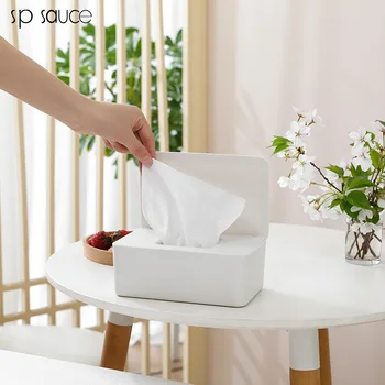 

Japan Wet Tissue Box Desktop Seal Baby Wipes Paper Storage Box Dispenser Holder Household Plastic Dust-proof with Lid Tissue Box