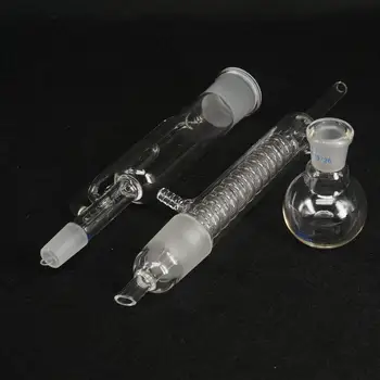 

150ml Capacity Borosilicate Glass Extraction Apparatus Soxhlet with Coil Condenser Lab Glassware