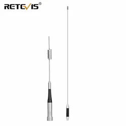 Retevis ma07 antena de carro amador de aço inoxidável vhf uhf SL16 J 100w omni direcional estação móvel rádio vehical walkie talkie