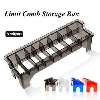 

4 Colors Transparent Universal Electric Clipper Storage Box For 8 Calipers Salon Tools Limit Comb Storage Box G0824