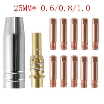 

Nozzle Part Tool Set Conductive Nozzle Protection Connecting Rod MB-15AK MIG/MAG Welding Weld Torch Tips Holder Gas