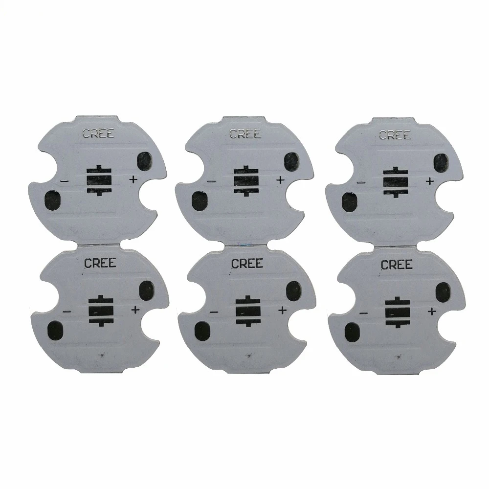 100 PCS/batch leds 20mm 16mm pcb printed circuit board combined with CREE XPE/XPG/XTE/3535 LED White PCB/Aluminium lights