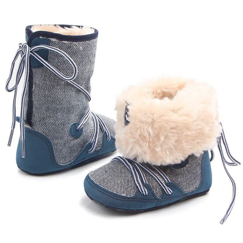 Snow-Boots Toddler Boys Shoes Non-Slip Girl Baby Winter Warm Plush Long for Fashion