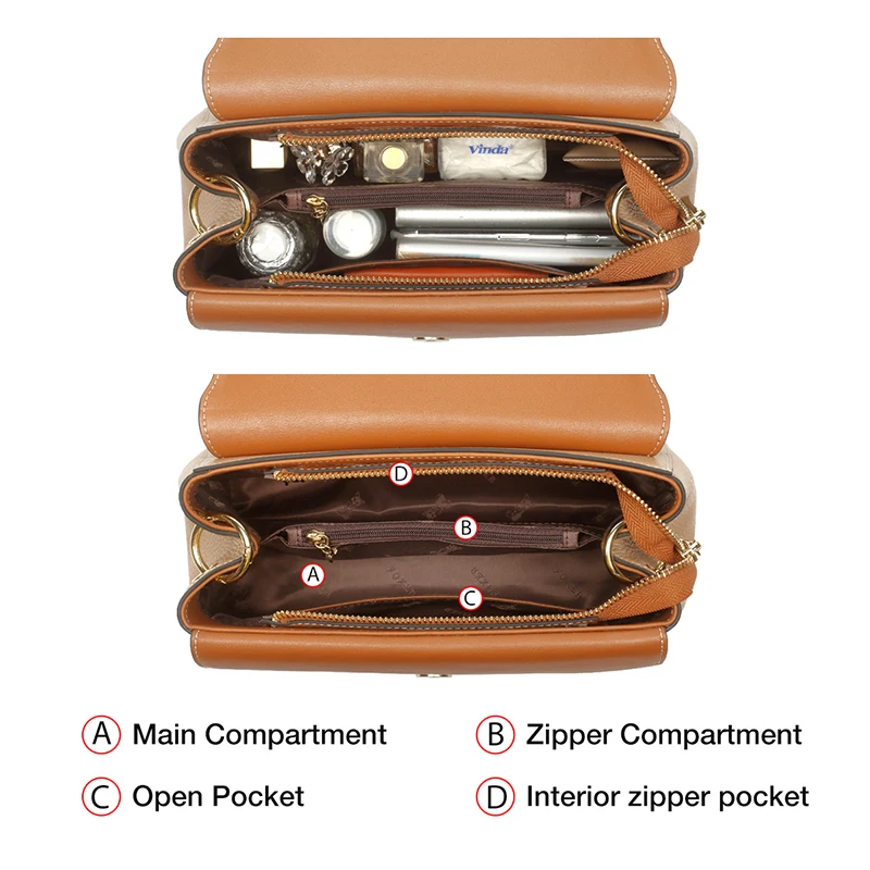 US $66.31 Foxer Fashion Designer Female Shoulder Bags Leather Handle Crossbody Bag For Women Elegant Soft Small Totes Lady Purse