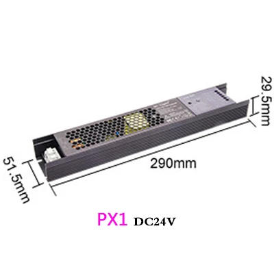100 Вт 5 в 1 светодиодный контроллер встроенный драйвер для DC24V одного цвета/RGB/RGBW/RGB+ CCT светодиодный фонарь 2,4G RF/APP/alexa Голосовое управление - Цвет: PX1 Controller Only