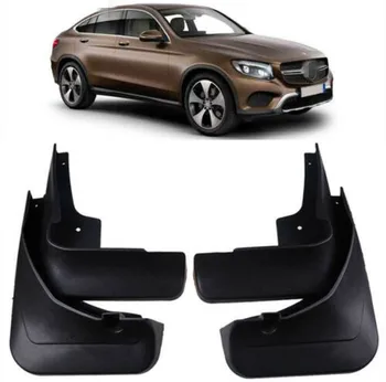 

New OE Quality Splash Guards Mud Flaps Fit For 2016 2017 Mercedes Benz SUV GLC Coupe C253 Without Pedal