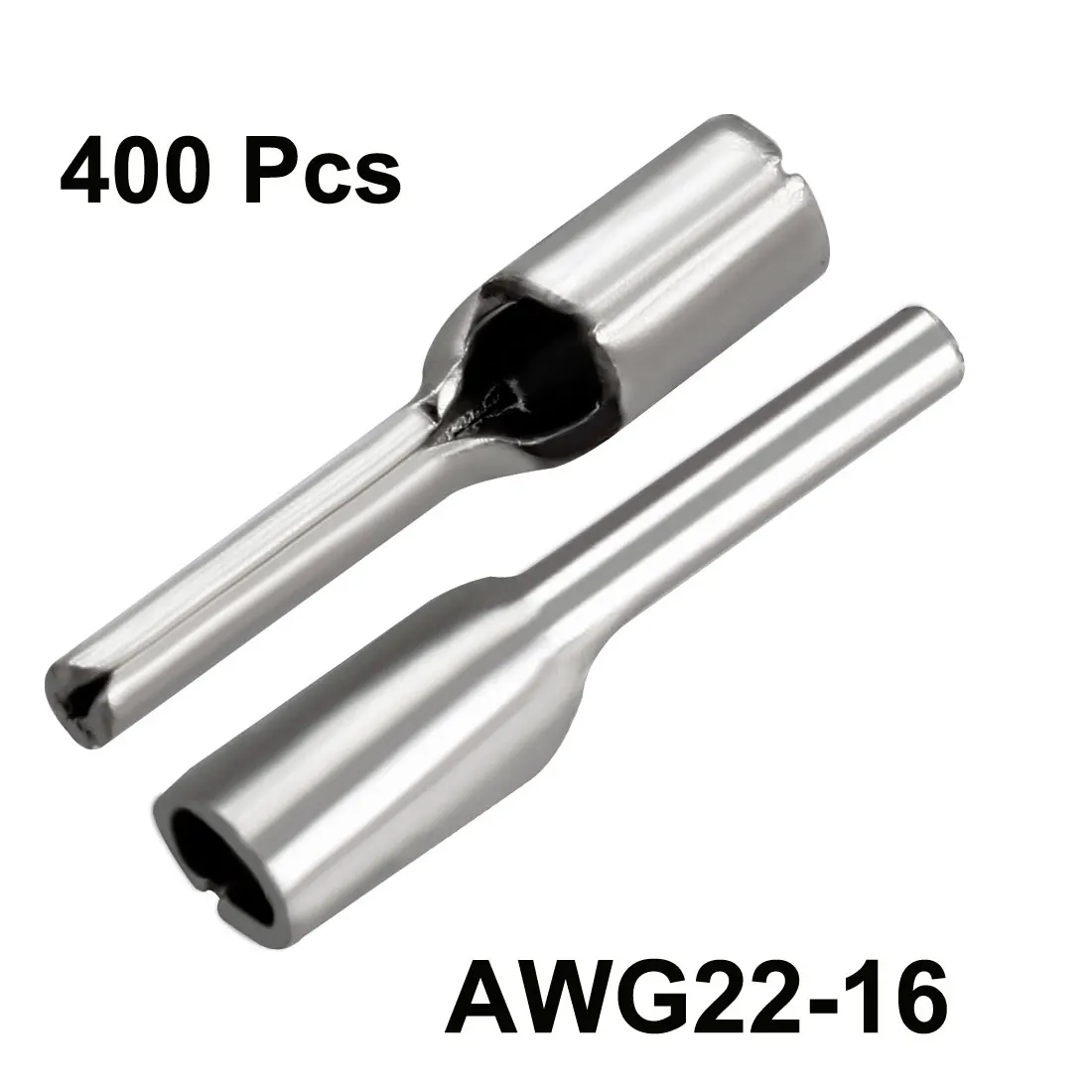Uxcell 200-1000 шт AWG22-16 обжимной разъем для проводов неизолированный тип трубы контейнер для булавок PTN1.25-10