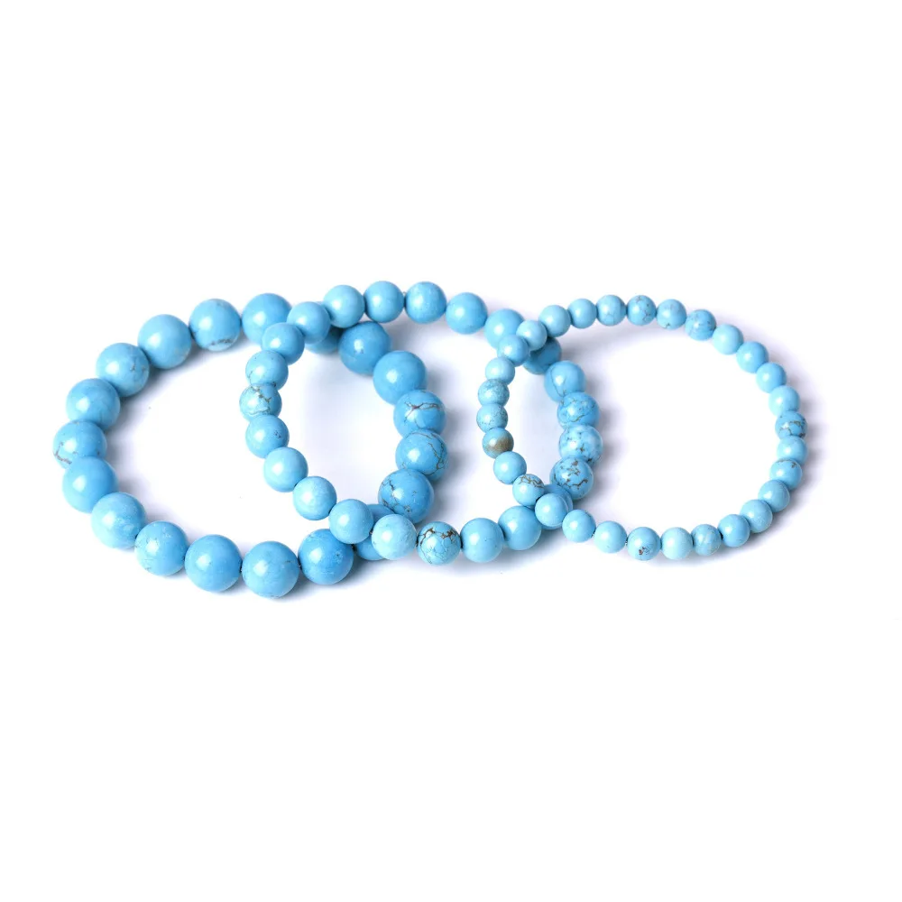 Natural Stone 6mm 8mm 10mm Kallaite Bead Bracelet Yoga Chakra Healing Friend Bracelets Women Men Jewelry