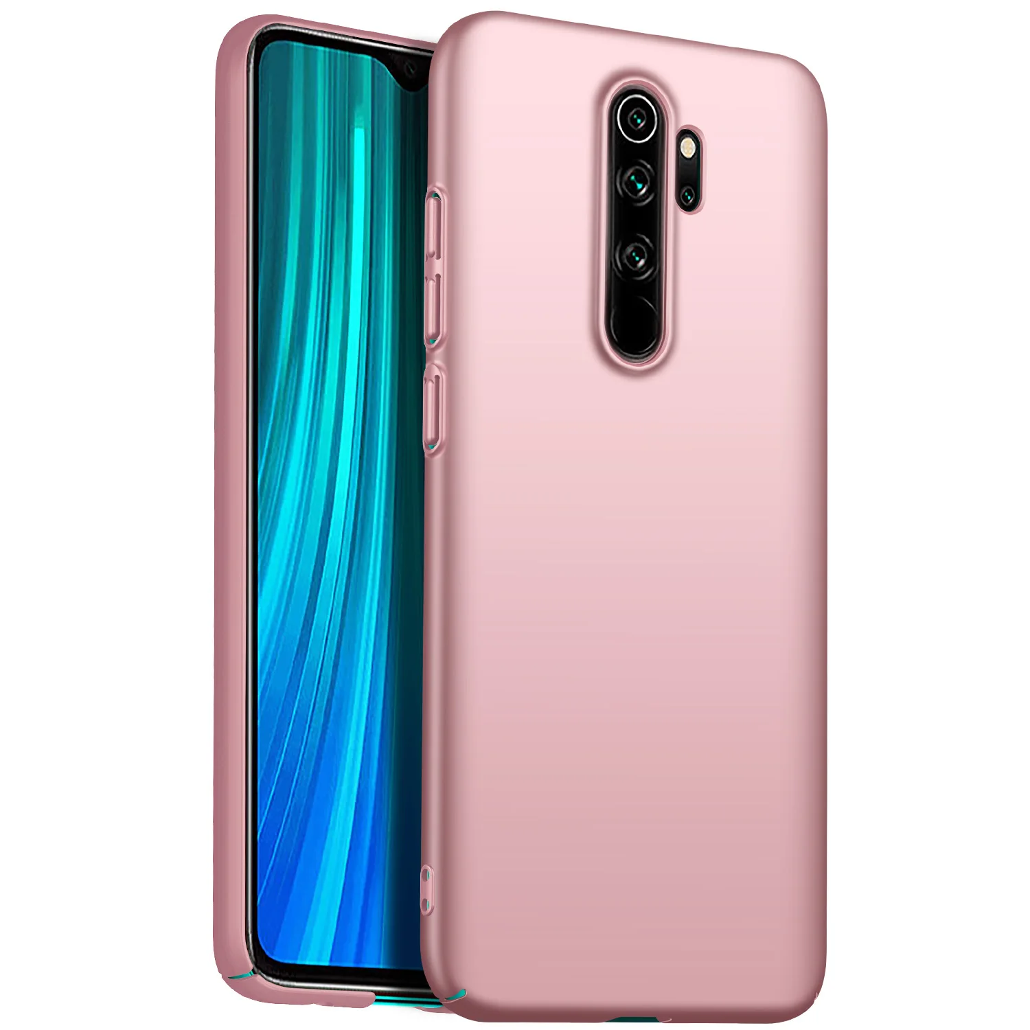 Для Xiaomi Redmi Note 8 Pro Чехол Высококачественный жесткий ПК Тонкий матовый защитный чехол для Xiaomi Redmi Note 8 8pro note8 - Цвет: rose gold