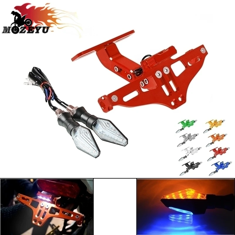

For HONDA VT1100 CBR929RR CBR600RR CBR954RR CB1000R Motorcycle License Plate Bracket Holde Adjustable Angle CBR1000RR/SP