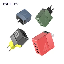 ROCK 5 V/4A USB зарядное устройство Универсальное зарядное устройство для мобильного телефона 4 USB зарядное устройство для iPhone samsung HUAWEI XIAOMI EU US