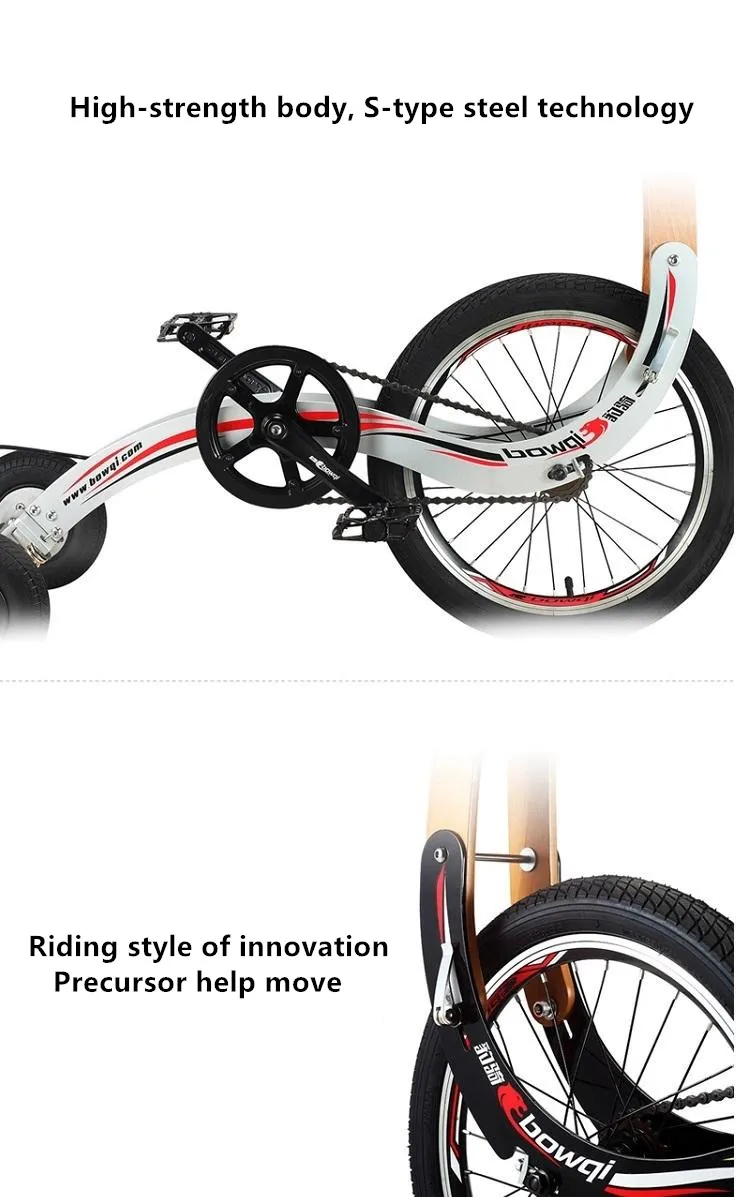 Cheap New brand Tricycle sports bike without seat standing light folding dynamic cycling Lose weight bicycle burn fat pedicab 4
