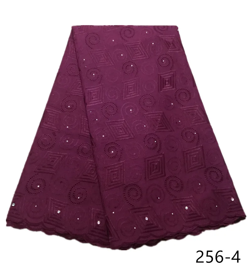 Новейшая нигерийская швейцарская кружевная ткань белого цвета высокого качества швейцарская вуаль швейцарская хлопковая африканская сухая кружевная ткань для мужчин и женщин 256