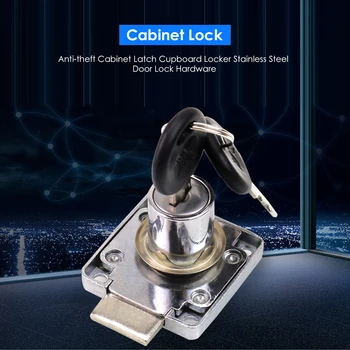 

Stainless Steel Cabinet Drawer Door Lock Mailbox Double Open Anti-theft Locker for Household Door Locking Ornament