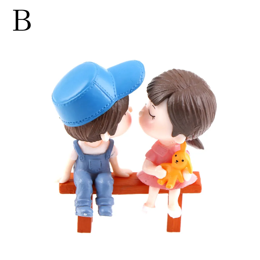 Симпатичные парные фигурки сказочные садовые миниатюрные украшения ПВХ в виде