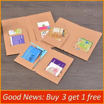 

Kraft Document Travel Journal Notebook Planner Office Regular Passport size Card Organizer File Pocket Holder