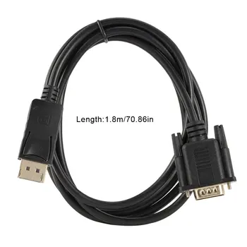 

Displayport To Vga Converter Dp Male To Vga Male Cable Adapter 1080P Display Port Connector For Laptop Desktop Table Pc