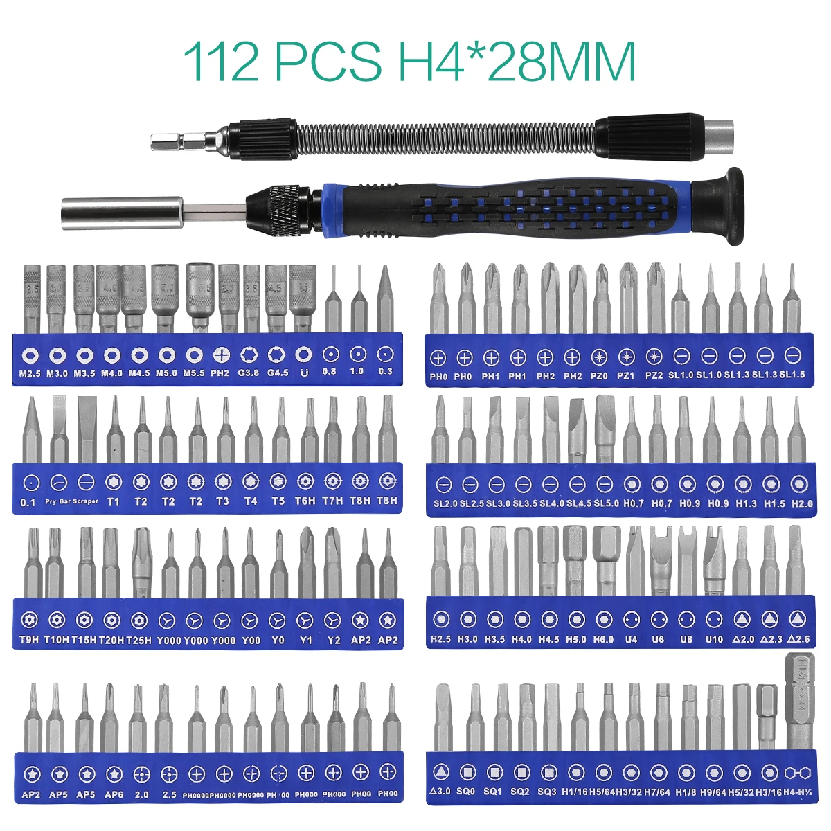 172 In 1 정밀 스크루 드라이버 세트 마그네틱 스크루 드라이버 Torx Hex Bits 휴대용 멀티 툴 PC 전화 수리 핸드 툴 키트