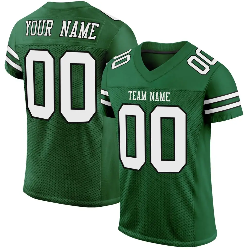 Customized Football Jersey Print Team Name/Number Personalized Design Stretch Football Game Rugby Jersey for Men/Lady/Kids