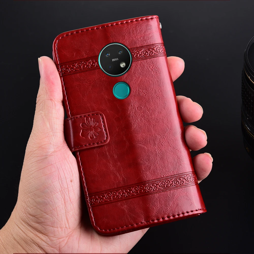 Для на Nokia 7 2 Coque задняя крышка чехол Модный цветочный Чехол кошелек для Nokia7.2