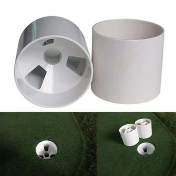 

Golf Green Hole Cup Professional Putting Practical Outdoor Practice White Durable Backyard Plastic Training Aids Accessory