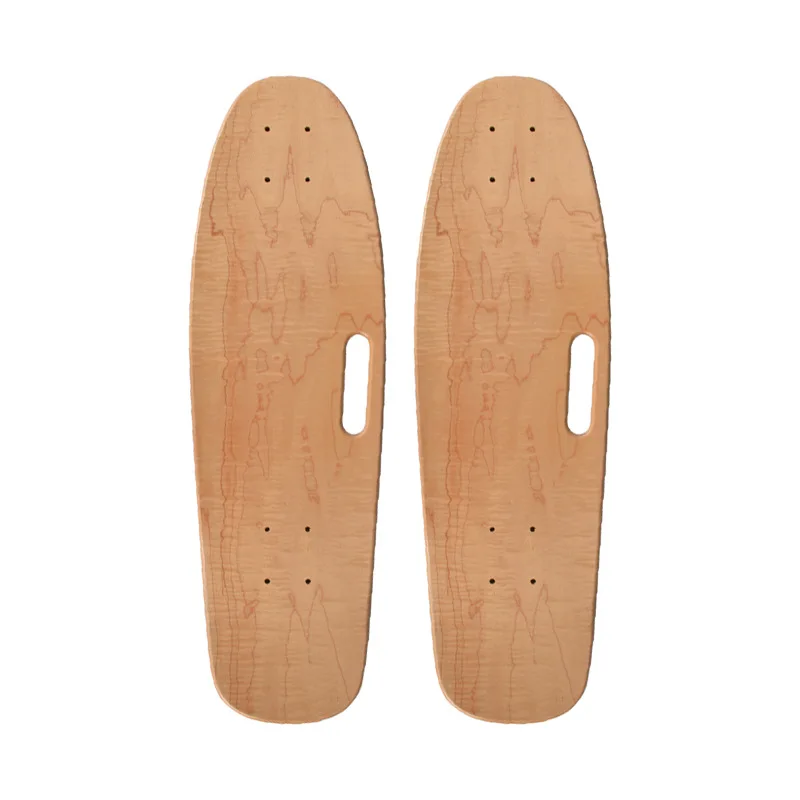 1-piece-skateboard-deck-surf-skateboard-maple-wood-7-plies-suit-land-carver-single-rocker-accessories-blank-for-outdoor-skating