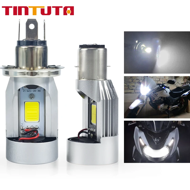 30W H4 Led Ba20D Lampade H4 Ba20D Led Hs1 H6 Moto Luce Scooter Moto Faro Lampadina Drl Accessori 12/24V