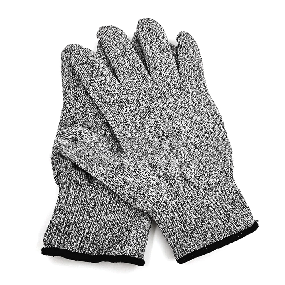 1 Pair High Strength Heat Resistant Anti-cut PE Level 5 Protection Working Gloves