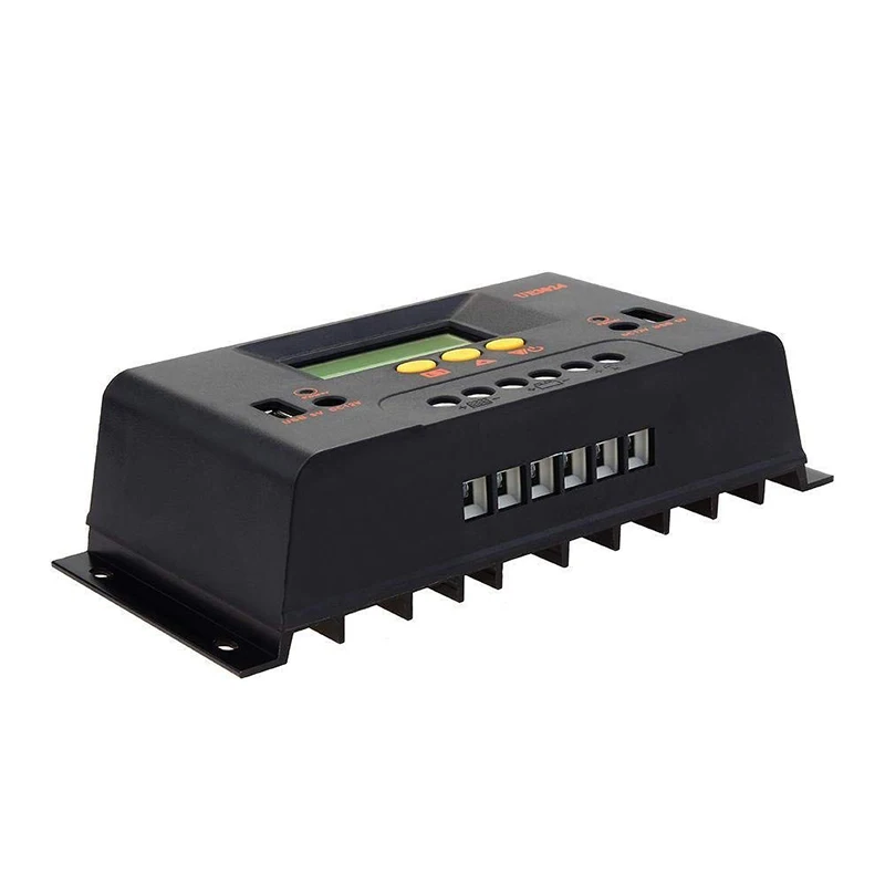 Y&H 30A 12V 24V Солнечный контроллер заряда для фотоэлектрических систем и Панели солнечные Батарея Зарядное устройство регулятор с USB Порты и разъёмы ЖК-дисплей Дисплей
