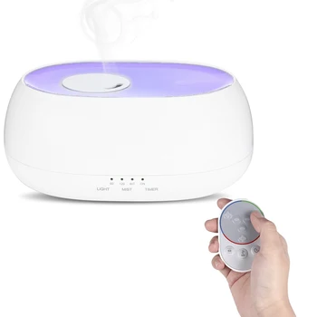 

DN - 817 500ml Air Humidifier Ocean Mist Wood Grain Aroma Diffuser Night Light