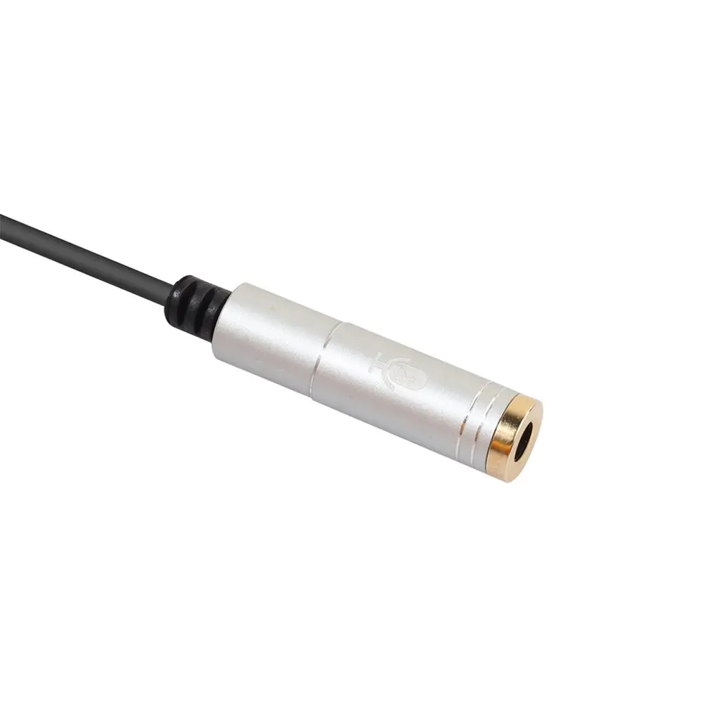 3.5mm Jack Headset Extension Cable Headphone + Mic Audio Splitter Aluminum Shell for Mobile Phone for PS4 Gaming Headset