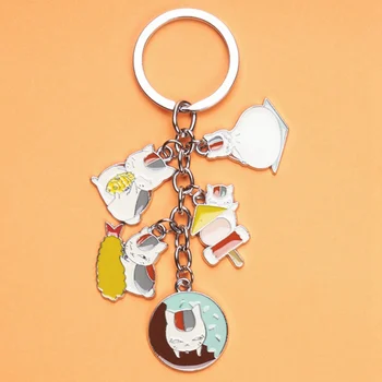

Anime Natsume Yuujinchou Keychain Natsume-Takashi Madara Cute Fun Cartoon Acrylic Pendant Jewelry Key Chain Kawaii Sleutelhanger
