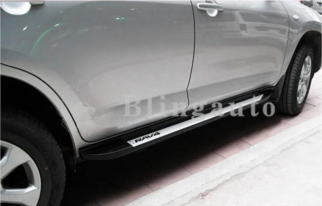 Подходит для T. oyota RAV4 2009 2010 2011 2012 2 шт. Левая Правая Беговая доска боковые шаги nerf бар Автомобильная педаль боковая лестница боковая панель