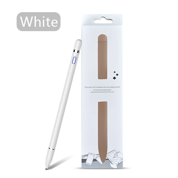 Стилус для Apple iPad Pro 11 12,9 10,5 9,7 mini 5 Air, сенсорный экран универсальный стилус для Android и ios - Цвета: Белый