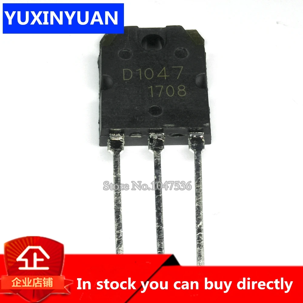 5PCS/LOT 2SD1047 TO-247 D1047 TO-3P POWER TRANSISTORS new and original IC | Электронные компоненты и